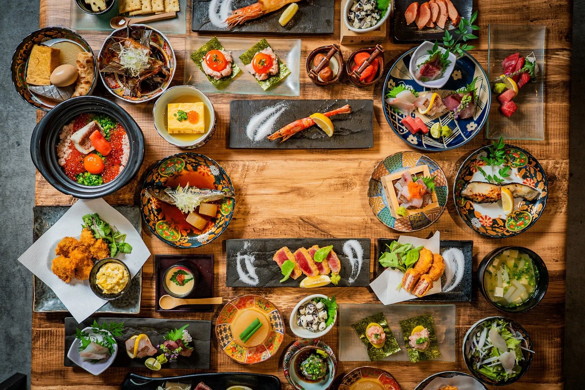 MaruDiningの料理の数々